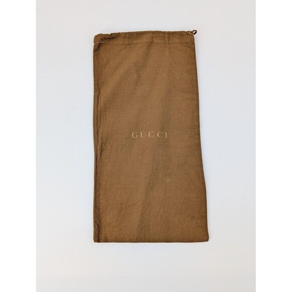 GUCCI Dust Bag Size Large Brown 15" x 8" Cotton Made in Italy - Picture 1 of 10
